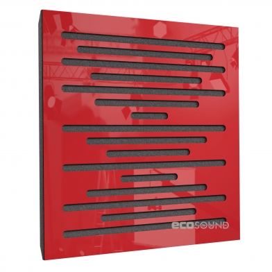 Купить акустическая панель ecosound ecowave plastic red 50 х 50 см 33 мм красная по низкой цене