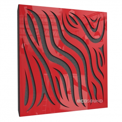 Купить акустическая панель ecosound chimera plastic red 50 х 50 см 33 мм красная по низкой цене