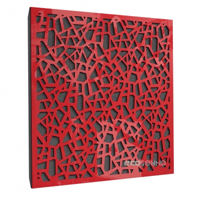 Купить акустическая панель ecosound ecoart plastic red 50 х 50 см 33 мм красная по низкой цене