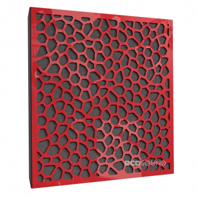 Купить акустическая панель ecosound econet plastic red 50 х 50 см 33 мм красная по низкой цене