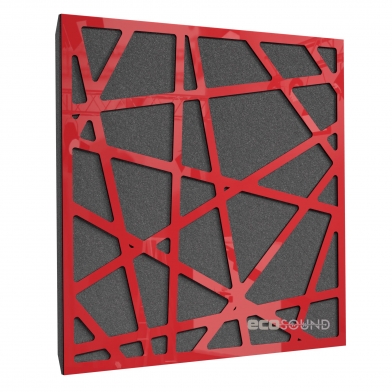Купить акустическая панель ecosound ecoart xl plastic red 50 х 50 см 33 мм красная по низкой цене