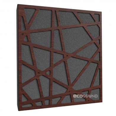 Купить акустическая панель ecosound ecoart xl wenge 50 х 50 см 33 мм коричневая по низкой цене