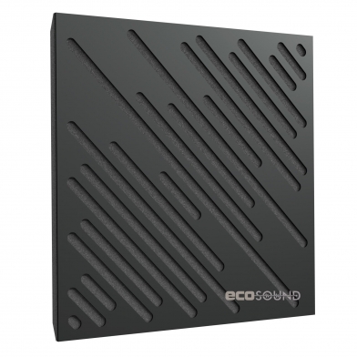 Купить акустическая панель ecosound diagonal hdf-black 50 х 50 см 33 мм черная по низкой цене