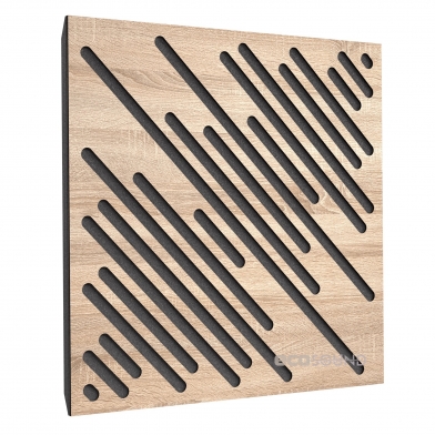 Купить акустическая панель ecosound diagonal lt-sonoma-oak 50 х 50 см 33 мм латте по низкой цене