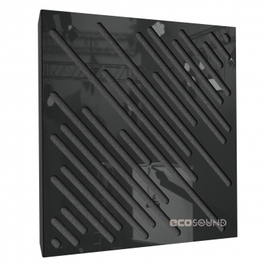 Купить акустическая панель ecosound diagonal plastic black 50 х 50 см 33 мм черная по низкой цене