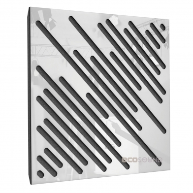Купить акустическая панель ecosound diagonal plastic white 50 х 50 см 33 мм белая по низкой цене