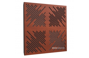 Акустическая панель Ecosound 4Diagonals Apple-Locarno 50 х 50 см 33 мм коричневая