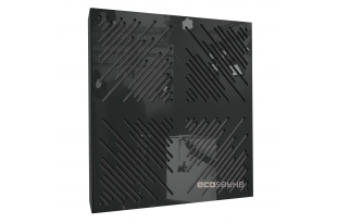 Акустическая панель Ecosound 4Diagonals Plastic Black 50 х 50 см 33 мм черная