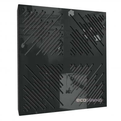 Купить акустическая панель ecosound 4diagonals plastic black 50 х 50 см 33 мм черная по низкой цене