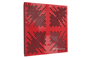 Акустическая панель Ecosound 4Diagonals Plastic Red 50 х 50 см 33 мм красная