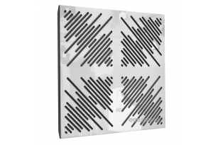 Акустическая панель Ecosound 4Diagonals Plastic White 50 х 50 см 33 мм белая
