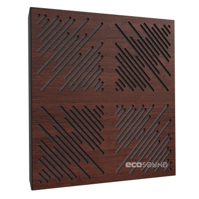 Купить акустическая панель ecosound 4diagonals wenge 50 х 50 см 33 мм коричневая по низкой цене