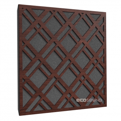 Купить акустическая панель ecosound grille wenge 50 х 50 см 33 мм коричневая по низкой цене