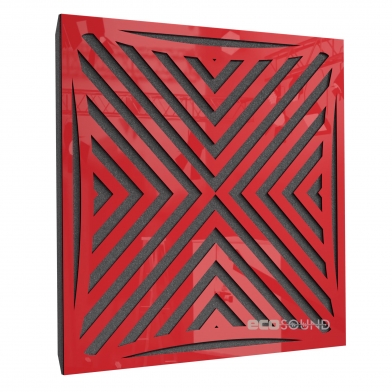 Купить акустическая панель ecosound urban plastic red 50 х 50 см 33 мм красная по низкой цене