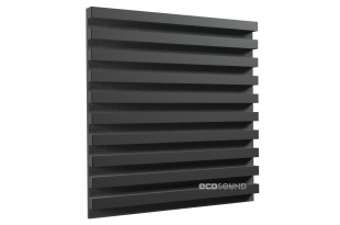 Акустична панель Ecosound Comb HDF-Black 50 х 50 см 33 мм чорна