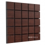 Купить акустическая панель ecosound tetras wood brown 50x50см 33мм цвет коричневый по низкой цене