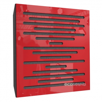 Купить акустическая панель ecosound ecowave plastic red 50 х 50 см 53 мм красная по низкой цене