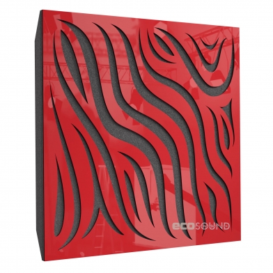 Купить акустическая панель ecosound chimera plastic red 50 х 50 см 53 мм красная по низкой цене
