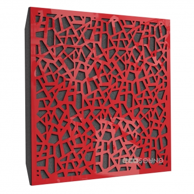 Купить акустическая панель ecosound ecoart plastic red 50 х 50 см 53 мм красная по низкой цене