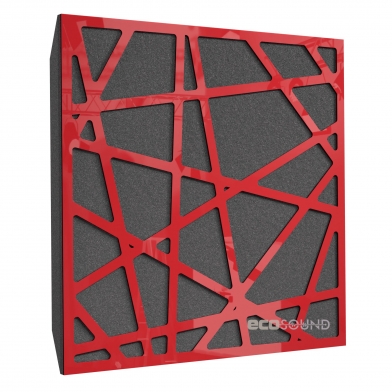 Купить акустическая панель ecosound ecoart xl plastic red 50 х 50 см 53 мм красная по низкой цене