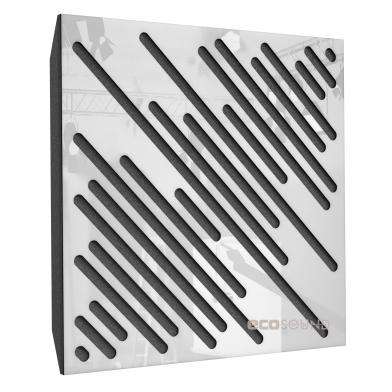 Купить акустическая панель ecosound diagonal plastic white 50 х 50 см 53 мм белая по низкой цене