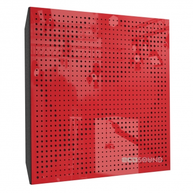 Купить акустическая панель ecosound rhombus plastic red 50 х 50 см 53 мм красная по низкой цене
