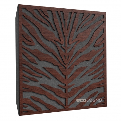 Купить акустическая панель ecosound zebra wenge 50 х 50 см 53 мм коричневая по низкой цене