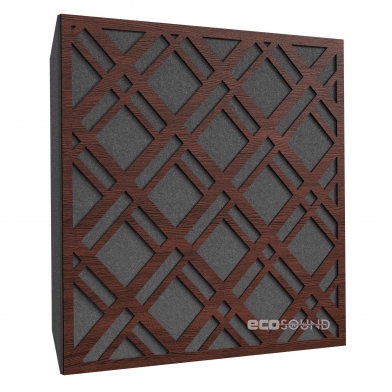 Купить акустическая панель ecosound grille wenge 50 х 50 см 53 мм коричневая по низкой цене