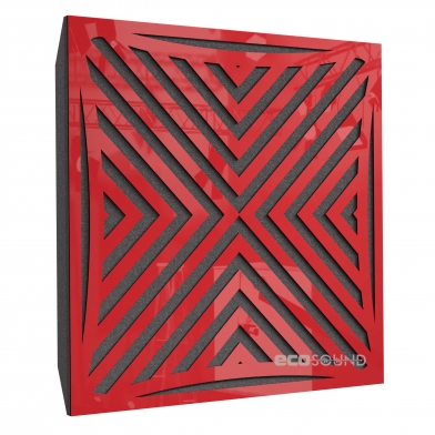 Купить акустическая панель ecosound urban plastic red 50 х 50 см 53 мм красная по низкой цене