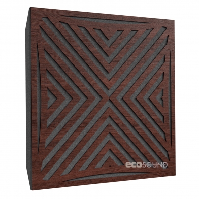 Купить акустическая панель ecosound urban wenge 50 х 50 см 53 мм коричневая по низкой цене