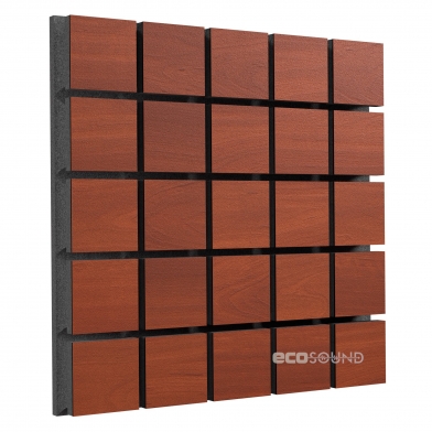 Купить акустическая панель ecosound tetras wood apple-locarno 50 х 50 см 53 мм коричневая по низкой цене