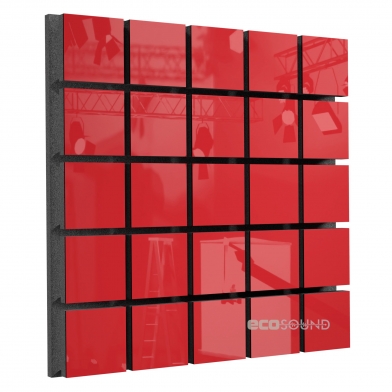 Купить акустическая панель ecosound tetras plastic red 50 х 50 см 53 мм красная по низкой цене