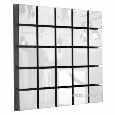 Купить акустическая панель ecosound tetras plastic white 50 х 50 см 53 мм белая по низкой цене