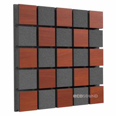 Купить акустична панель ecosound tetras acoustic wood apple-locarno 50 х 50 см 53 мм коричнева по низкой цене