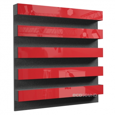 Купить акустическая панель ecosound comb heavy plastic red 50 х 50 см 53 мм красная по низкой цене