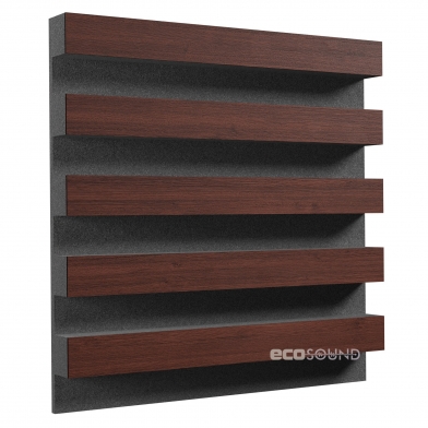 Купить акустическая панель ecosound comb heavy wenge 50 х 50 см 53 мм коричневая по низкой цене