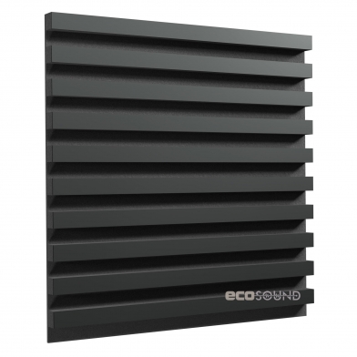 Купить акустическая панель ecosound comb xl hdf-black 100 х 100 см 53 мм черная по низкой цене