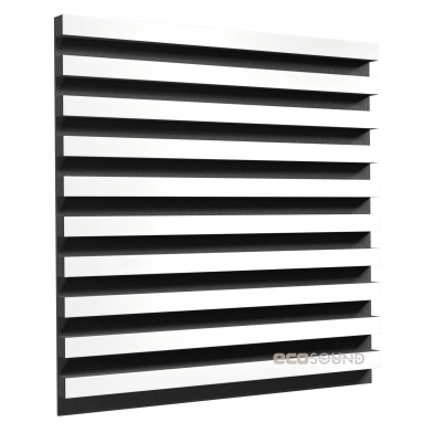 Купить акустическая панель ecosound comb xl hdf-white 100 х 100 см 53 мм белая по низкой цене