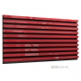 Купить акустическая панель ecosound comb xxl plastic red 200 х 100 см 53 мм красная по низкой цене