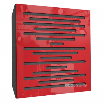 Купить акустическая панель ecosound ecowave plastic red 50 х 50 см 73 мм красная по низкой цене