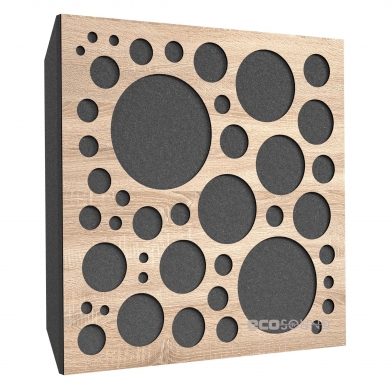 Купить акустическая панель ecosound ecobubble lt-sonoma-oak 50 х 50 см 73 мм латте по низкой цене