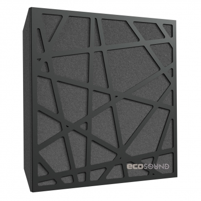 Купить акустическая панель ecosound ecoart xl hdf-black 50 х 50 см 73 мм черная по низкой цене