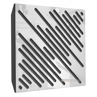 Купить акустическая панель ecosound diagonal plastic white 50 х 50 см 73 мм белая по низкой цене