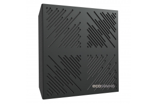 Акустична панель Ecosound 4Diagonals HDF-Black 50 х 50 см 73 мм чорна