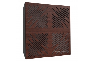 Акустическая панель Ecosound 4Diagonals Wenge 50 х 50 см 73 мм коричневая