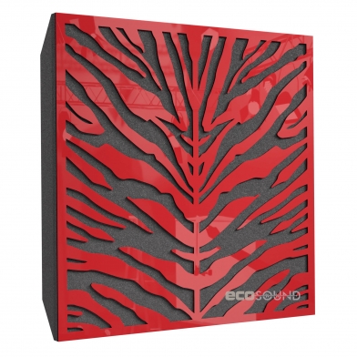 Купить акустическая панель ecosound zebra plastic red 50 х 50 см 73 мм красная по низкой цене