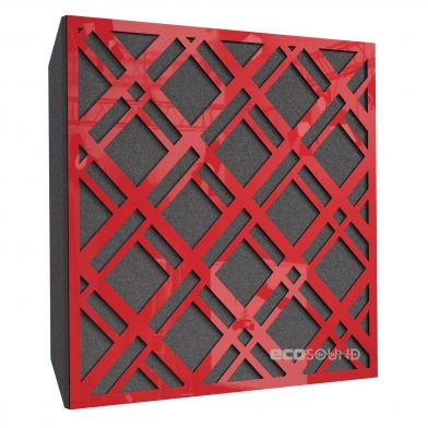 Купить акустическая панель ecosound grille plastic red 50 х 50 см 73 мм красная по низкой цене