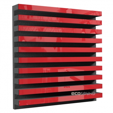 Купить акустическая панель ecosound comb plastic red 50 х 50 см 73 мм красная по низкой цене