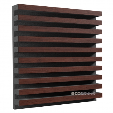 Купить акустическая панель ecosound comb wenge 50 х 50 см 73 мм коричневая по низкой цене