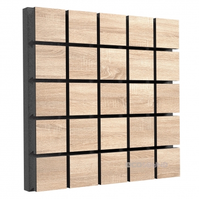 Купить акустическая панель ecosound tetras wood lt-sonoma-oak 50 х 50 см 73 мм латте по низкой цене